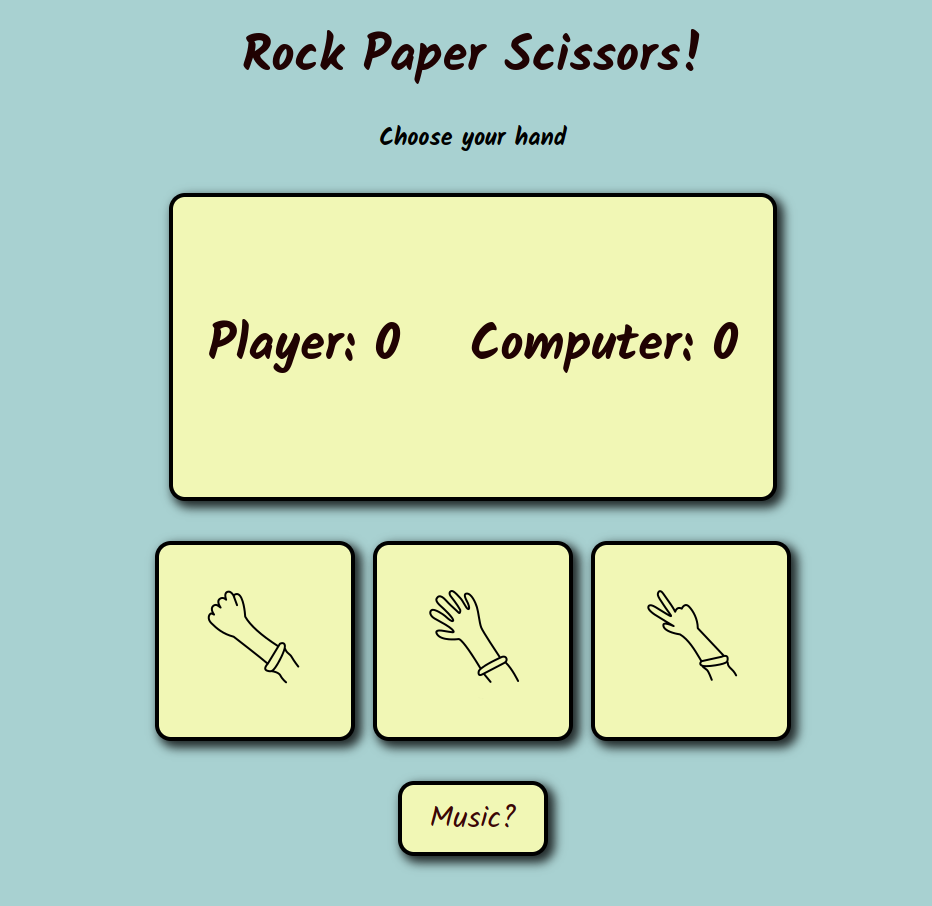 Rock Paper Scissors Project